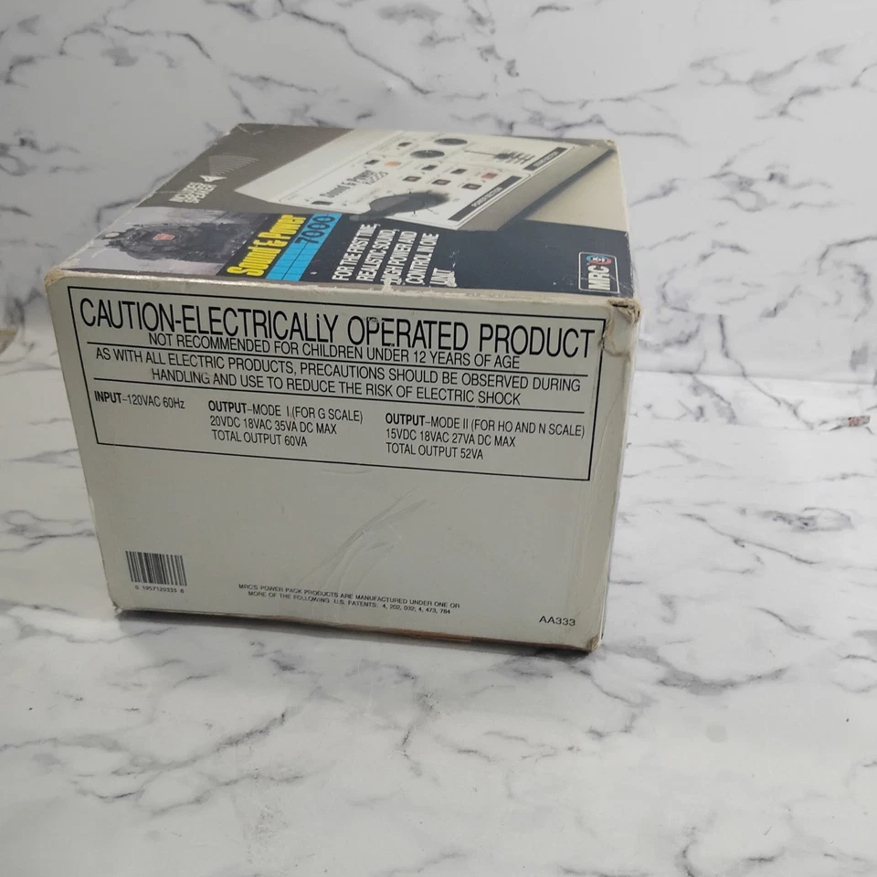 Controlador de tren transformador MRC Sound & Power 7000 escalas HO/N/G. Foto 3 de 4