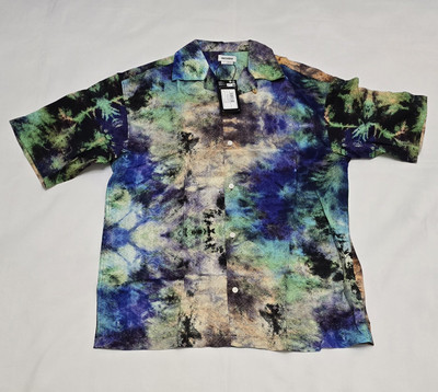 Herren Weekday Oversized Hemd mit Schlangenmuster Größe Small