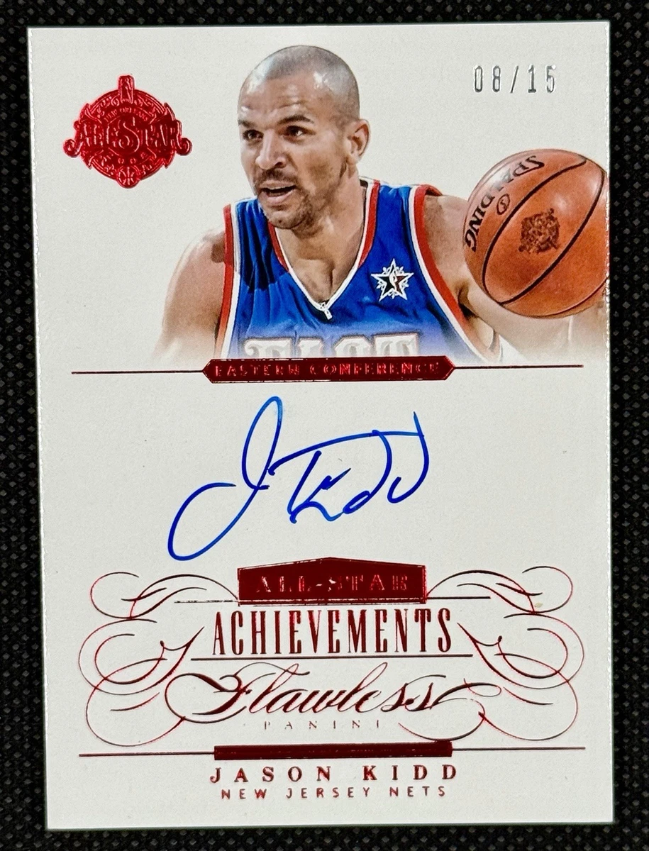 Panini Jason Kidd Basketball Autographed Sports Trading Cards