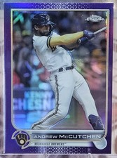 2022 Topps Chrome Update #USC167 Andrew McCutchen Purple Refractor AND Base Lot
