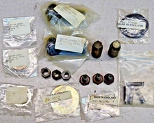 Norton Commando new + leftover parts tappet adjusters shift rubbers