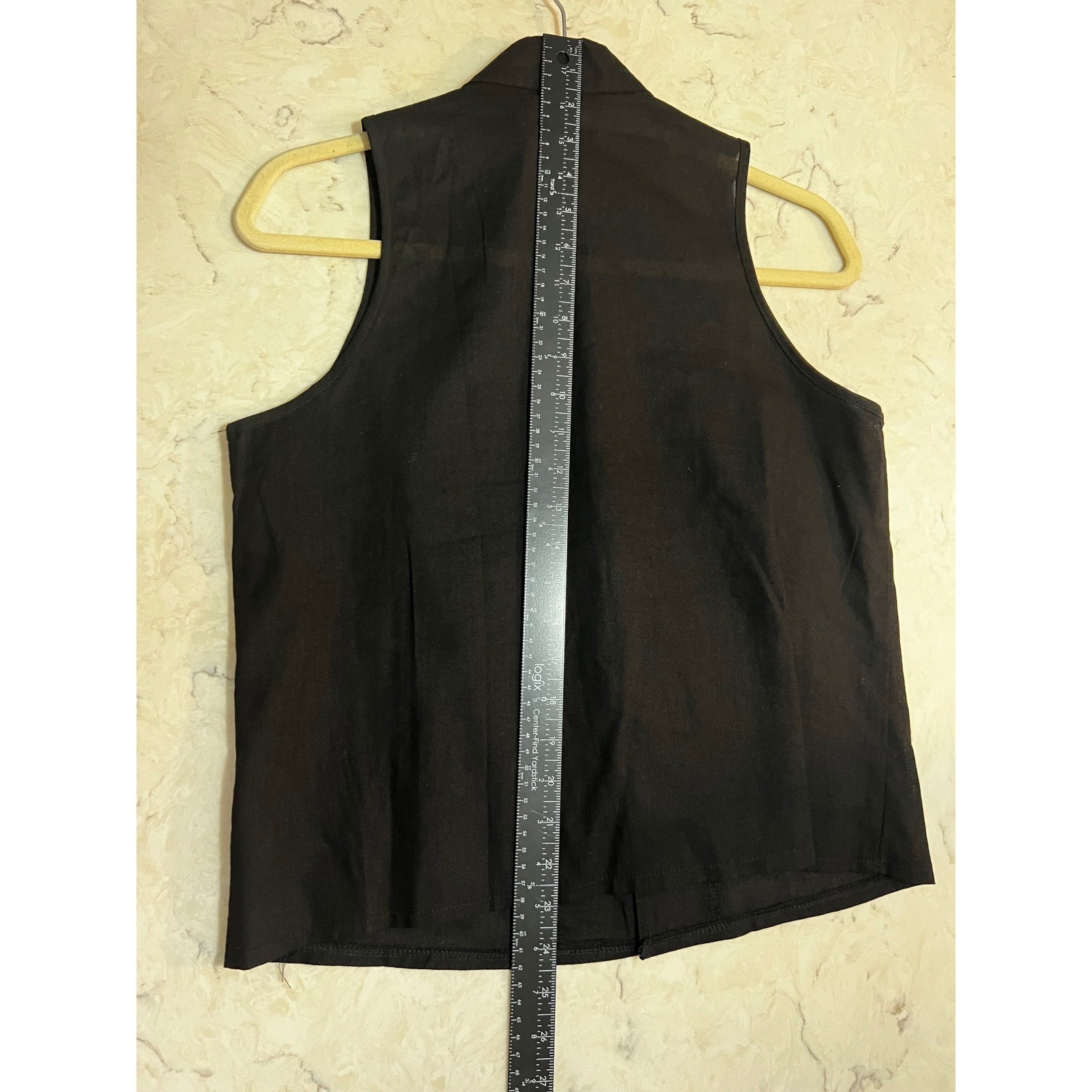 Black Mandarin Collar Frog Button Toggle Sleevele… - image 4