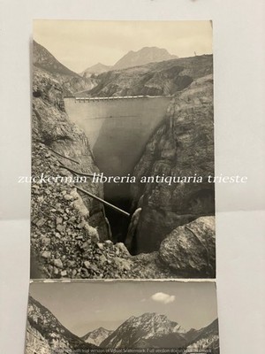 1964 VAJONT DAM BEFORE AND AFTER DISASTER Long Postcard Double Untraveled