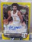 2025-26 JA'KOBI GILLESPIE Bowman University Yellow Mojo Auto # /75 Tennessee 1st