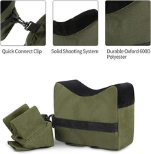 Shooting rest bags unfilled front rear support sandbag stand rifle hunting