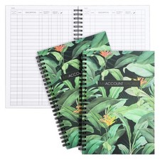 2 Pack Accounting Ledger Book for Bookkeeping, Money, Expense Books (100 Pages)