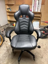 Respawn 110 Racing Style Gaming Chair Reclining Ergonomic Leather Black