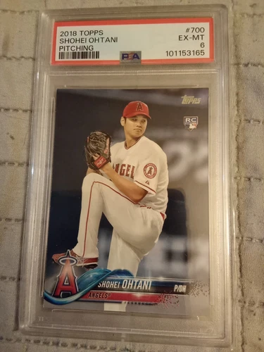 2018 TOPPS Shohei Ohtani #700 Graded PSA 6 Rookie Baseball Card