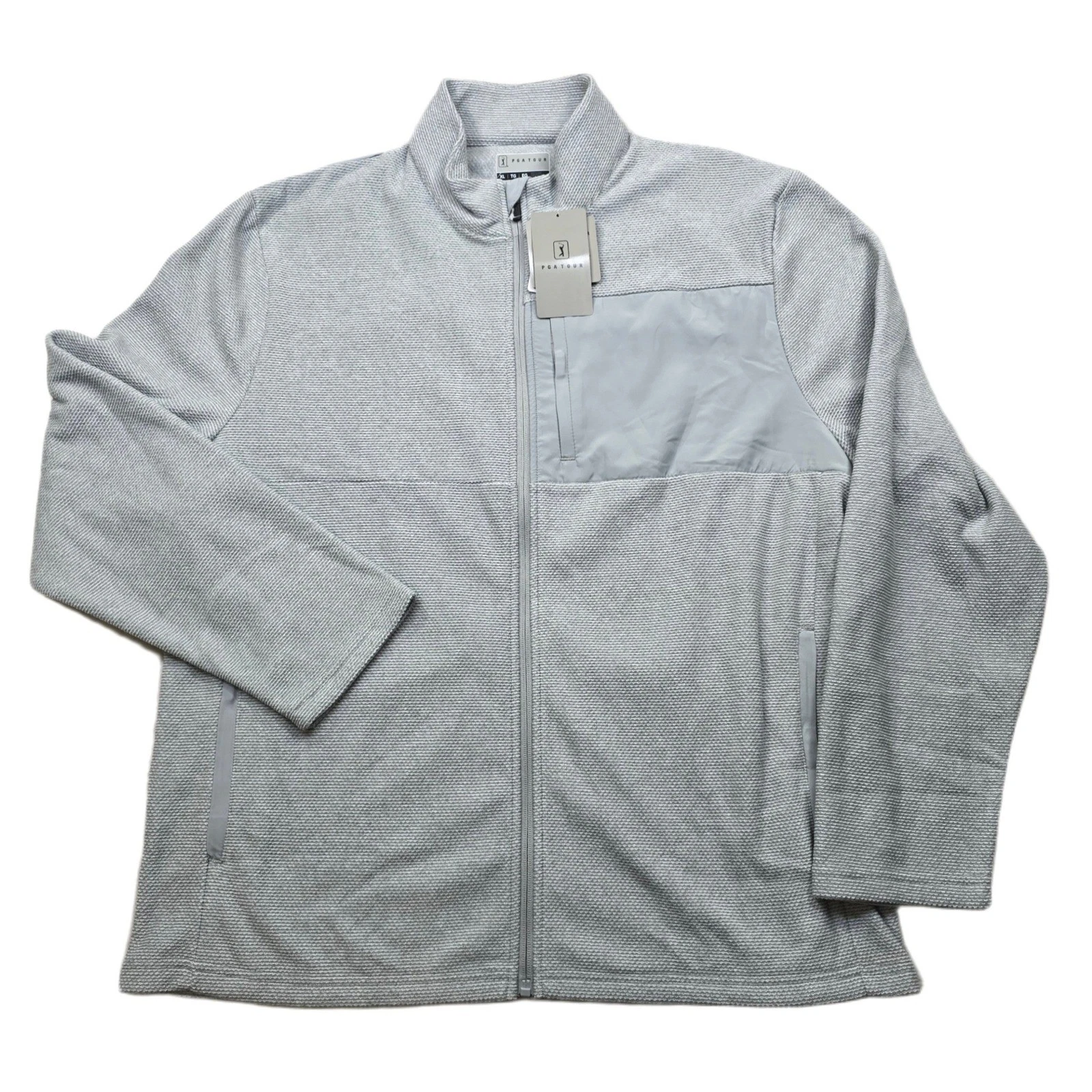 PGA TOUR Zip Fleece Jacket Mens XL Gray Heather Thermal UPF 50 $100 NEW
Opens in a new window or tab