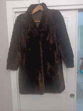 Giaccone  - Cappotto Di Pelliccia - Vintage  Con Cappuccio Vedi Foto . Tre1