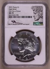2021-P Peace Dollar NGC MS70 FDOI Mercanti Signed Holder **RARE ORIGINAL COIN**