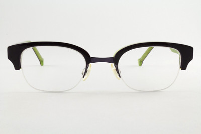 Authentic LA Eyeworks THUNDER 277848 47mm Dark Purple Green Glasses Japan