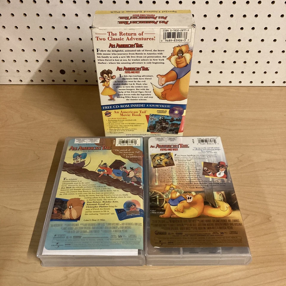 An American Tail Ever Know a Mouse with a heart of Gold 1998 Amblin VHS Box Set - Image 2 of 4