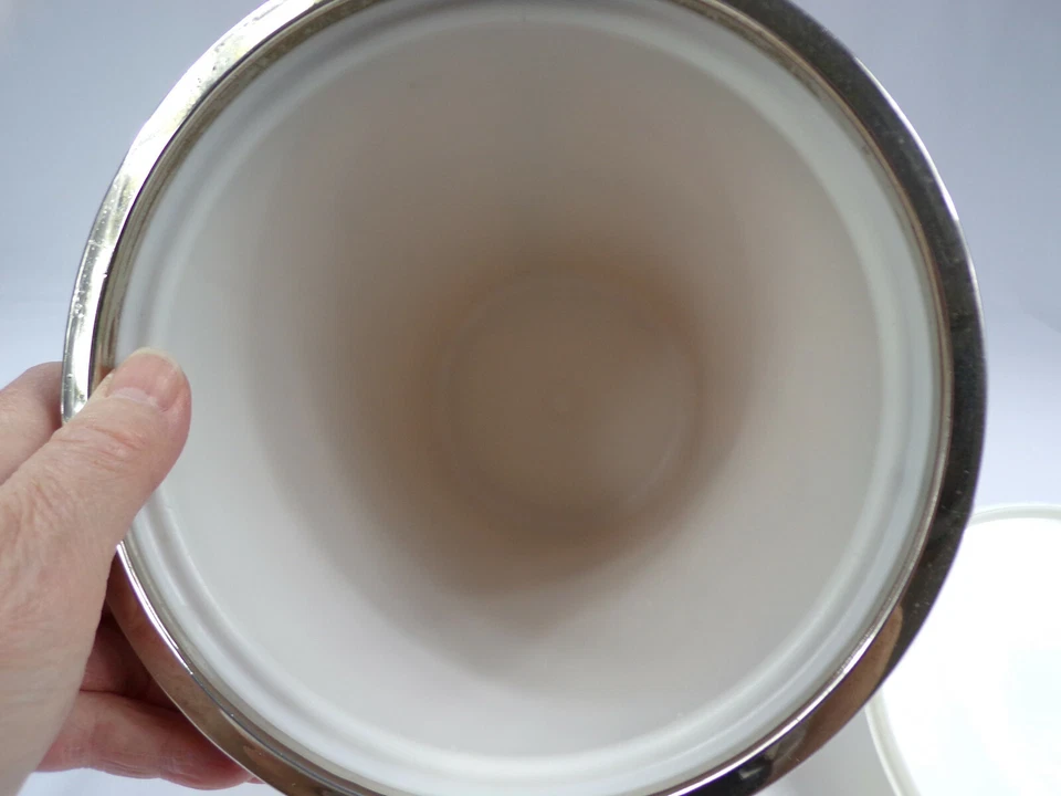 Cubo de helado vintage Plas-Tex Corp Los Angeles CA doble pared mediados de siglo b23 Foto 4 de 4