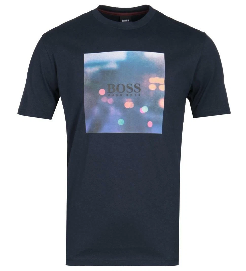 HUGO BOSS MEN S TIPOFF 3 GRAPHIC LOGO T SHIRT TEE IN DARK BLUE BNWT