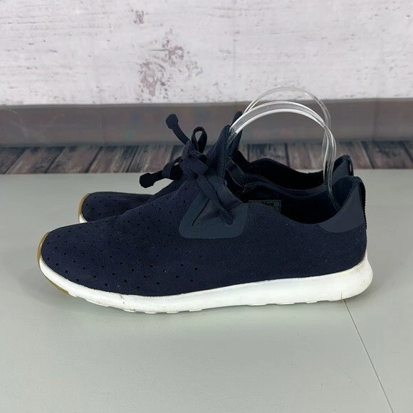 Native Shoes Sneakers Youth 7 Blue Apollo Moc lace up comfort Casual - Image 3 of 4