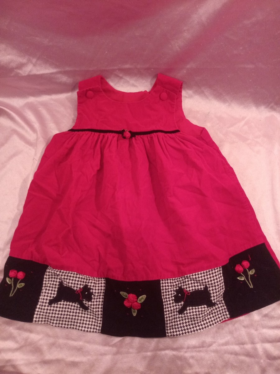 girls corduroy christmas dress Susanne Lively Girls Red Corduroy Christmas Dress