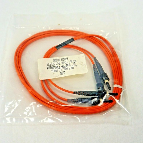 New Anixter 139055 62.5/125 ST-ST 2 Meter Fiber Optic Cable 