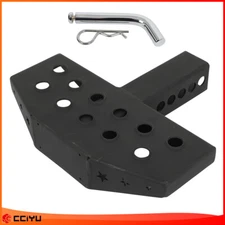 Rear Bar Bumper Guard 12" Hitch Step For 2 Inch Receiver 330 LB Capacity Black