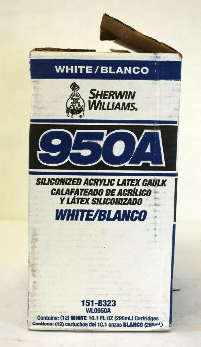 New Sherwin Williams950A Silicone Acrylic Latex Caulk (12