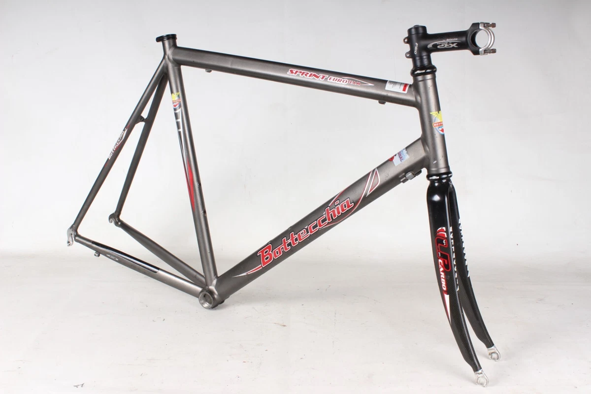 Bottecchia Sprint Euro Team Aluminum Frame W Carbon Fork Road 59.5Cm Italy Gray