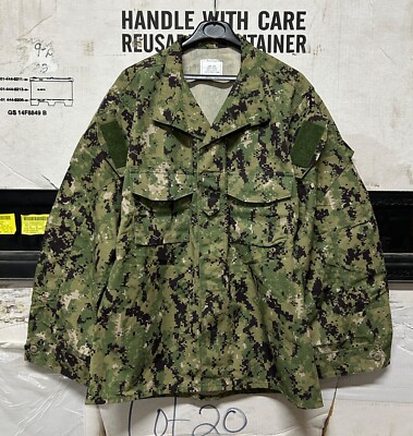 GENUINE US NAVY SEALS AOR2 NWU TYPE III SHIRT BLOUSE NEW !!!! LARGE LONG 