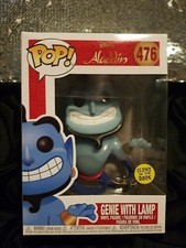 Aladdin Pop Vinyl #476 Glows In The Dark Genie With Lamp funko