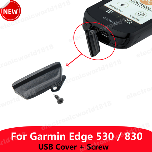 For Garmin Edge 530/830 Rubber USB Port Cover Case With Screw ...