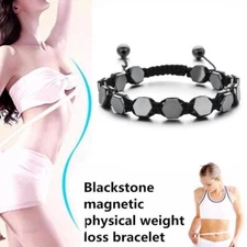 Magnetic Bracelet Beads Hematite Stone Therapy Health Care Weight Loss Bracelet
