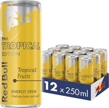 Red Bull Energy Drink Tropical Edition Tropical Fruits Flavour Case 12x250ml