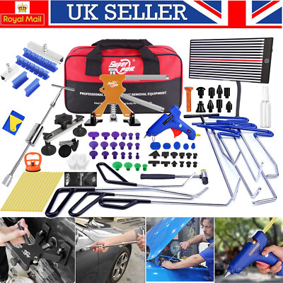 PDR Car Paintless Dent Puller Lifter Repair Rods Hammer Removal Glue ...