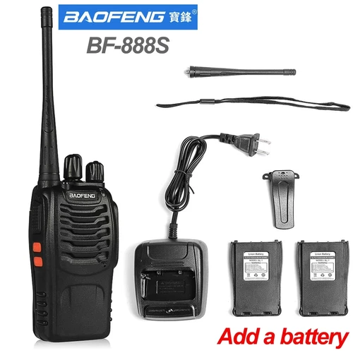 1 PEZZO BAOFENG BF-888S RADIO UHF WALKIE TALKIES 400-470MHz RICETRASMITTENTE - Foto 4 di 11