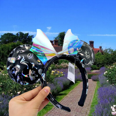 DisneyParks The*Nightmare Before Christmas Minnie Mouse Clear Bow Headband Ears