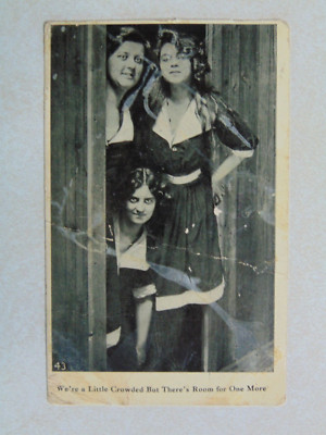 J151 Postcard 3 is a crowd room for one more three hotties in a closet women