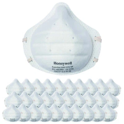 30 x Honeywell Feinstaub-Masken Atemschutzmaske FFP2 NR D Super One 3205 V2