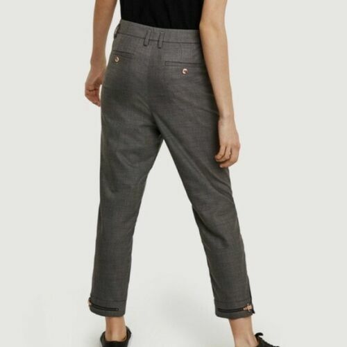 Kit and Ace Gray High-Rise Wool 