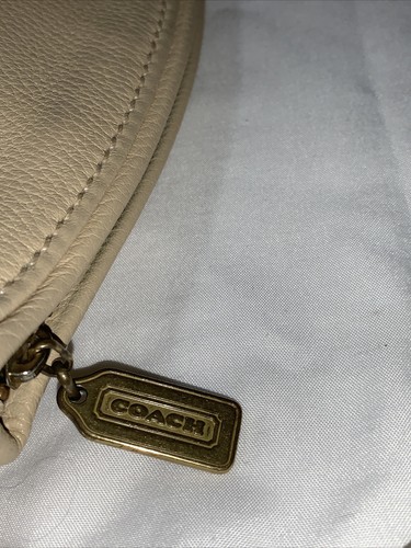 Coach Beige Sonoma Pebbled Leather Cross Body Purse 4918~ USA - Picture 7 of 12