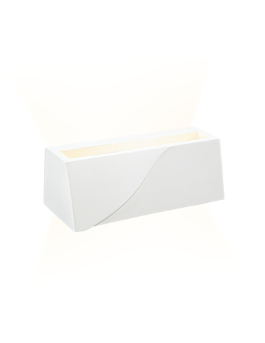 Applique murale en plâtre GS-5045 G9 avec double émission lumineuse blanche