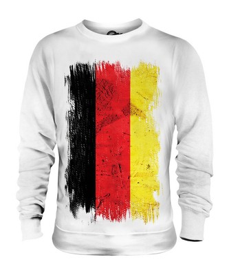 GERMANY GRUNGE FLAG UNISEX SWEATER PULLOVER SWEATSHIRT MENS WOMENS