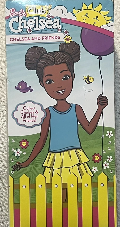 КУКЛА БАРБИ «КЛУБ ЧЕЛСИ и друзья» 14 дюймов афроамериканка новая в коробке - Изображение 4 из 4