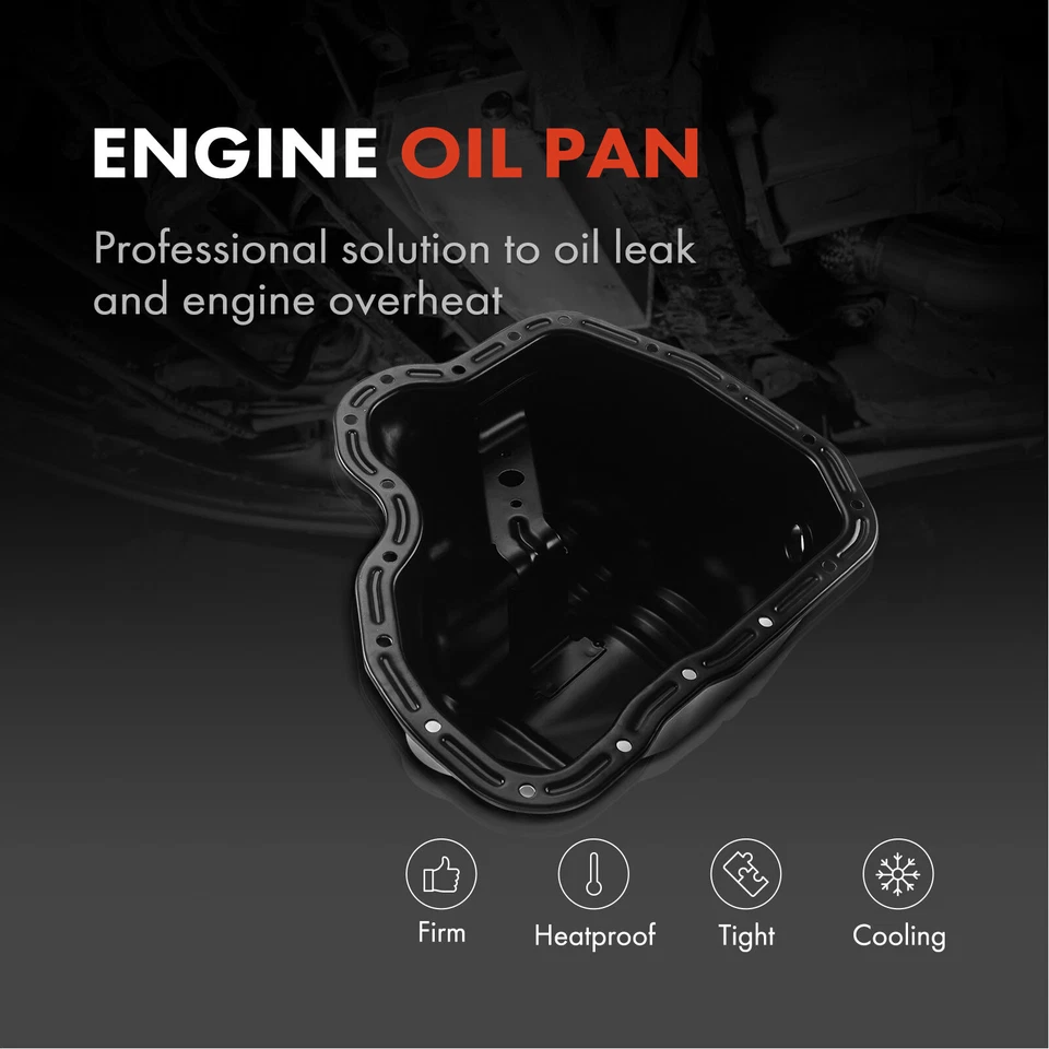 Bandeja de aceite del motor con tapón de drenaje inferior para Chevy Silverado Express GMC Sierra 2500 Foto 2 de 4