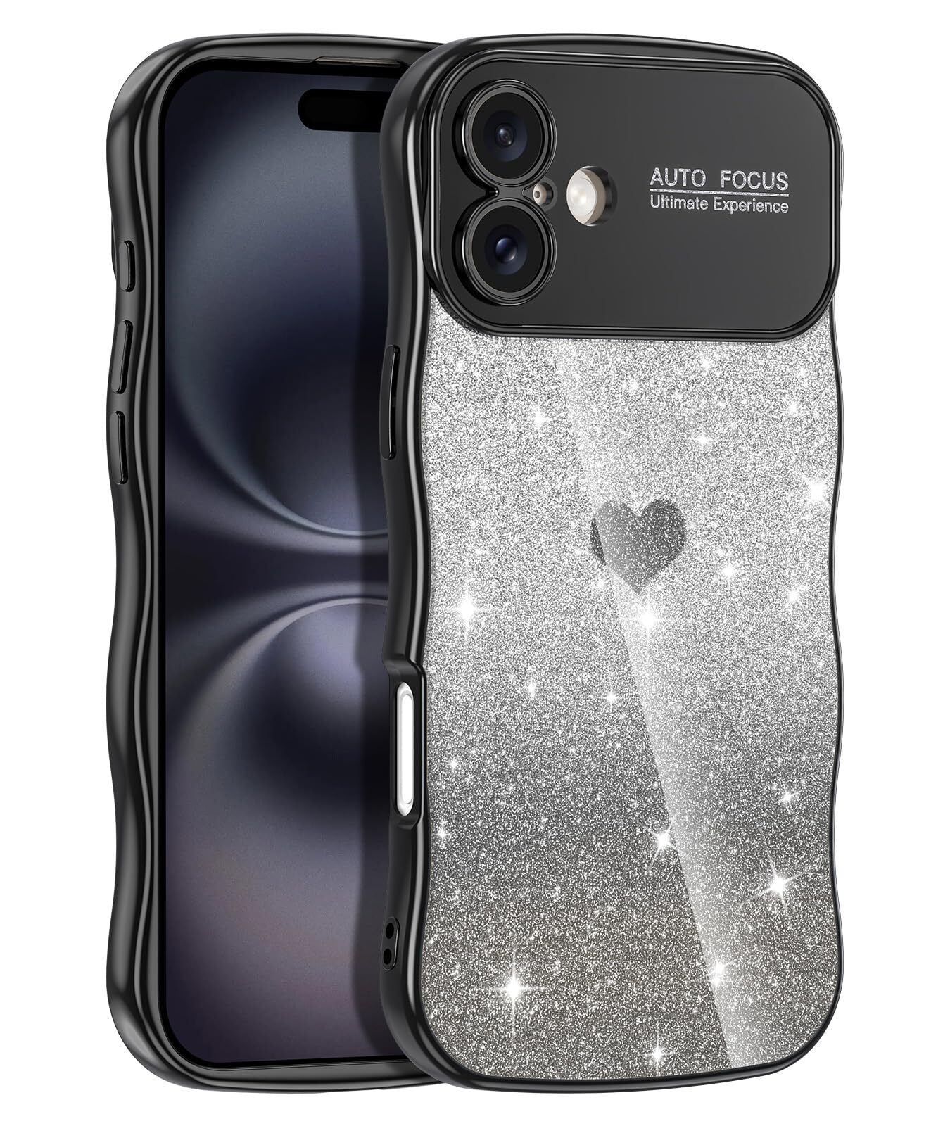 iPhone 16 Plus Case Luxury Glitter Soft TPU Bumper Shockproof Protective Cover-image