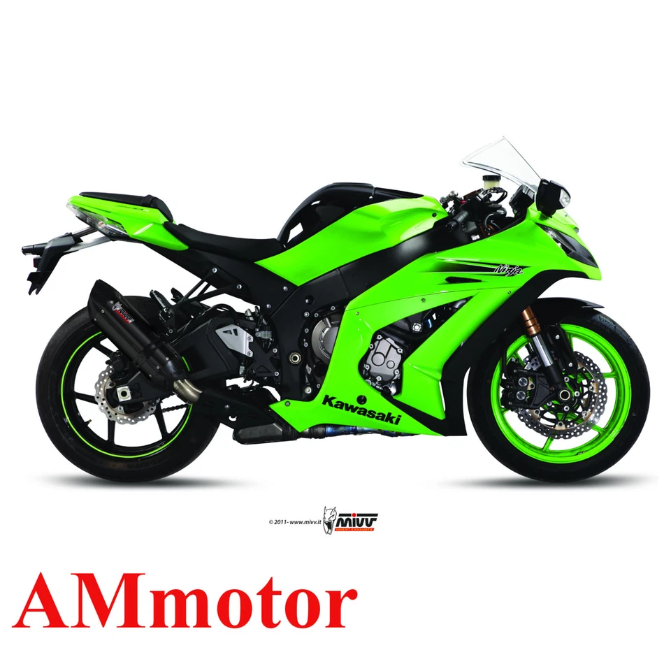 Mivv Kawasaki ZX-10 R 2013 13 Pot D' Echappement Moto Suono Black - Photo 1/1