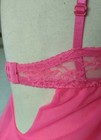 S Hot Pink Negligee Babydoll nightie sheer lace underwire chiffon sexy — photo 5