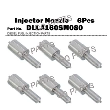 DLLA160SM080 6Pcs Fuel Injector Nozzle Tips 105025-0800 for Mitsubishi 6D16 6D17