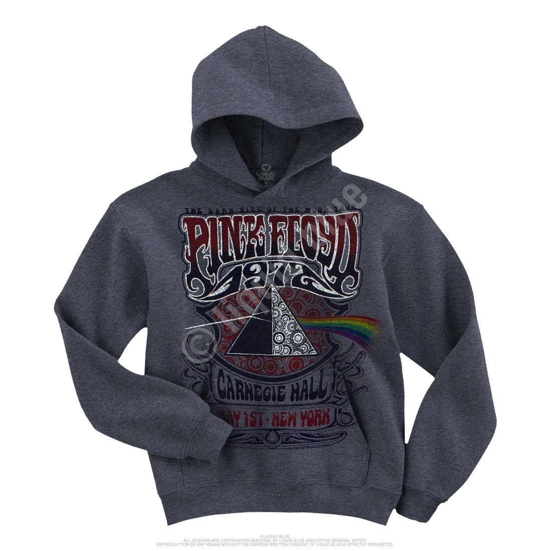 PINK FLOYD CARNEGIE HALL PULLOVER HOODIE SWEATSHIRT M L XL XXL