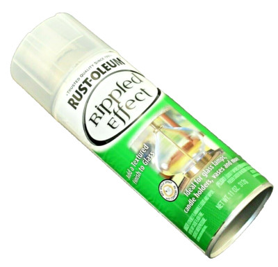 Rust-Oleum 275999 Rippled Glass Effect Aerosol Paint, 11-Ounce, Clear
