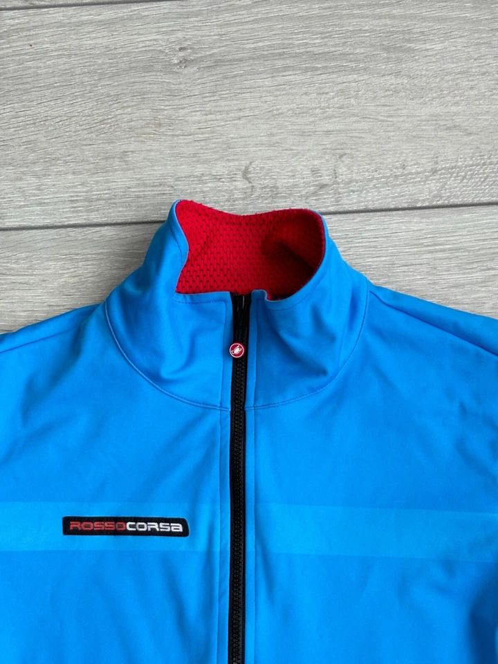 Castelli Rosso Corsa Cycling Windstopper Gabba Short Sleeve Jacket Men's Small - Image 3 of 4