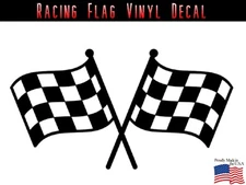 Checkered Racing Flag Vinyl Decal Sticker | Finish Line JDM Race Flag 381