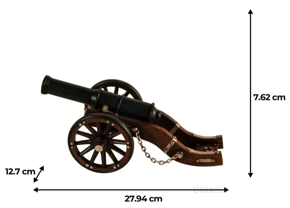 Louis XIV Artillery Cannon Metal Model 11